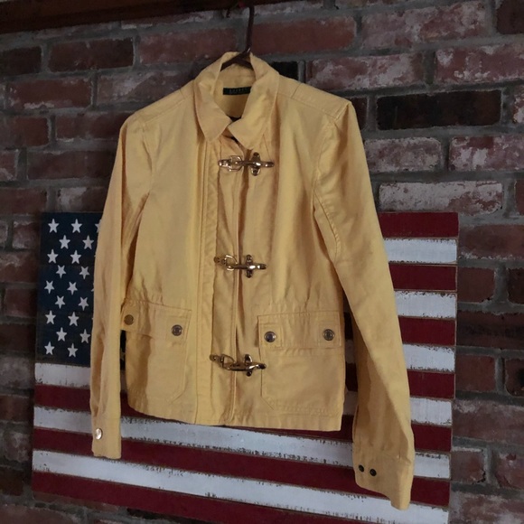 Lauren cotton/linen sunflower color jacket